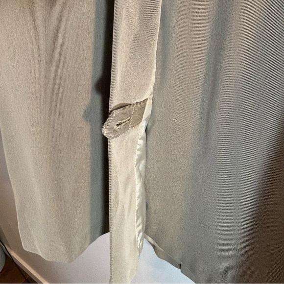 UTEX LIMITED EDITION Sz 12 Trench Coat Turned Collar Shoulder Pads Back Slit - Picture 9 of 12